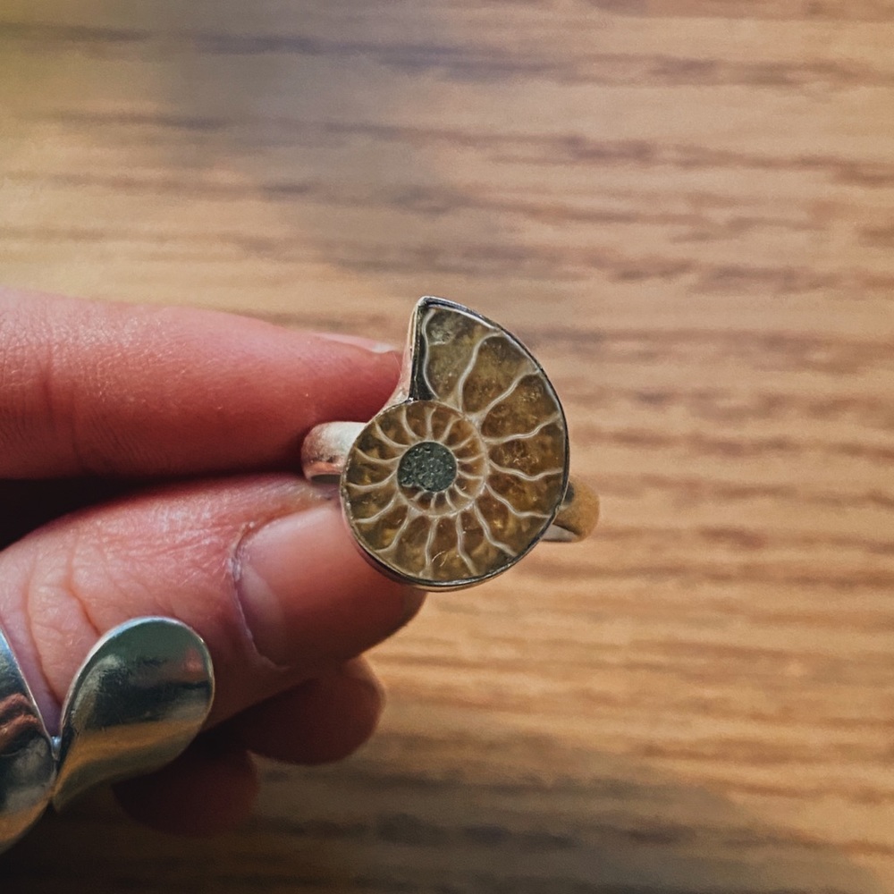 Ammolite Ring